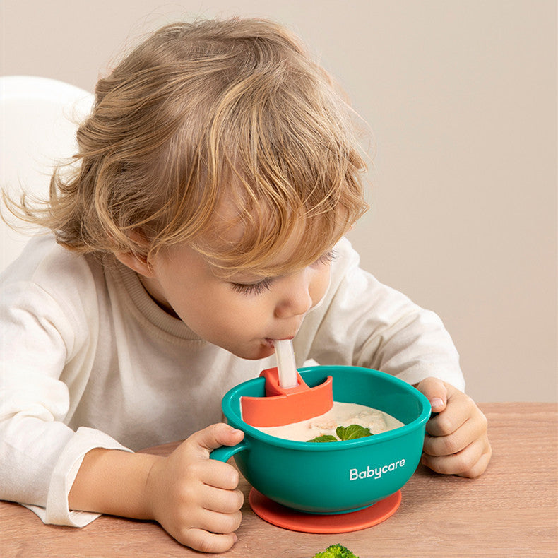 Baby Feeding Bowl With Straw