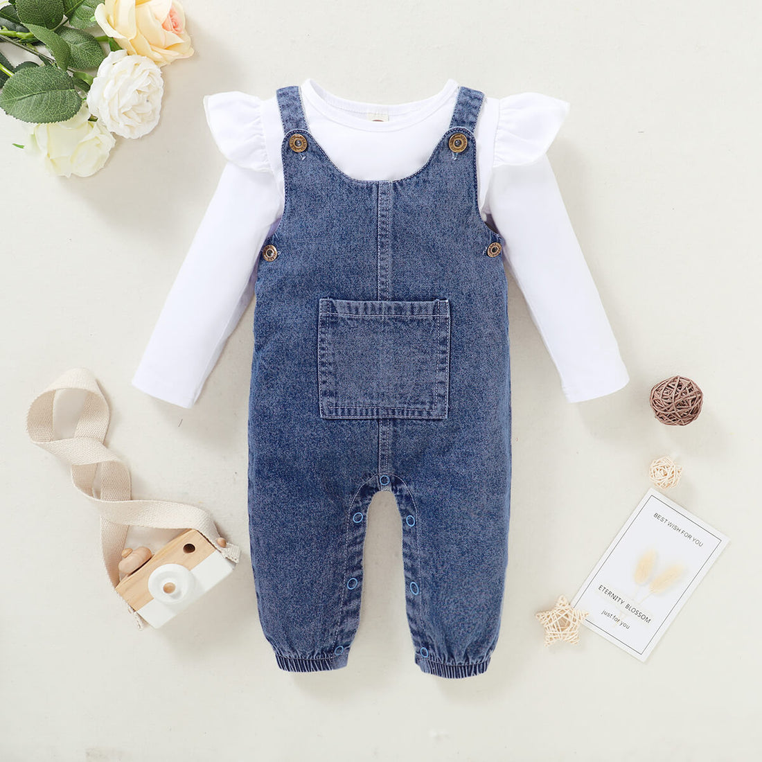 Baby Girl Denim Clothing Set