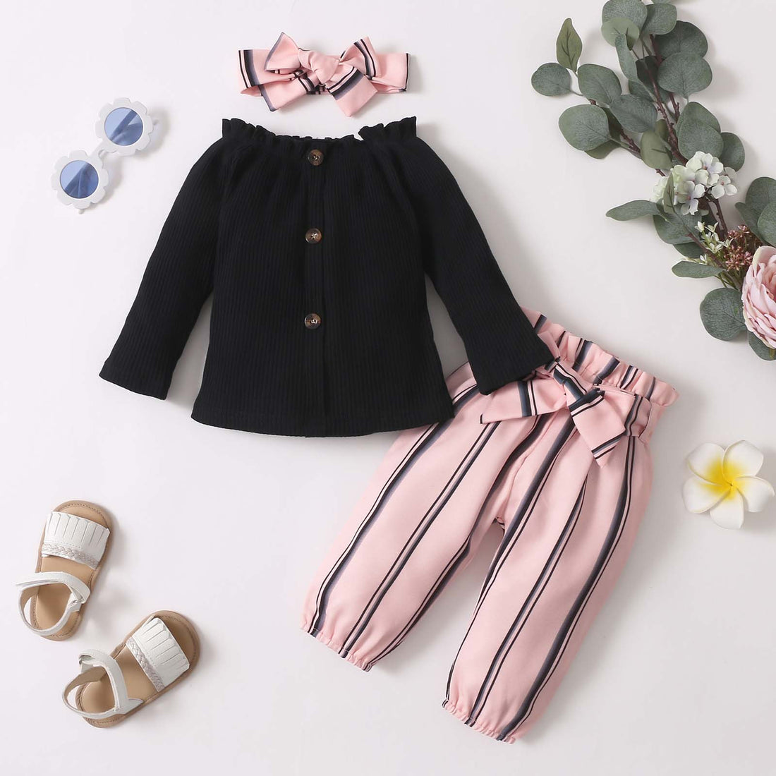 Toddler Girl Long Pants Fashion Outfit