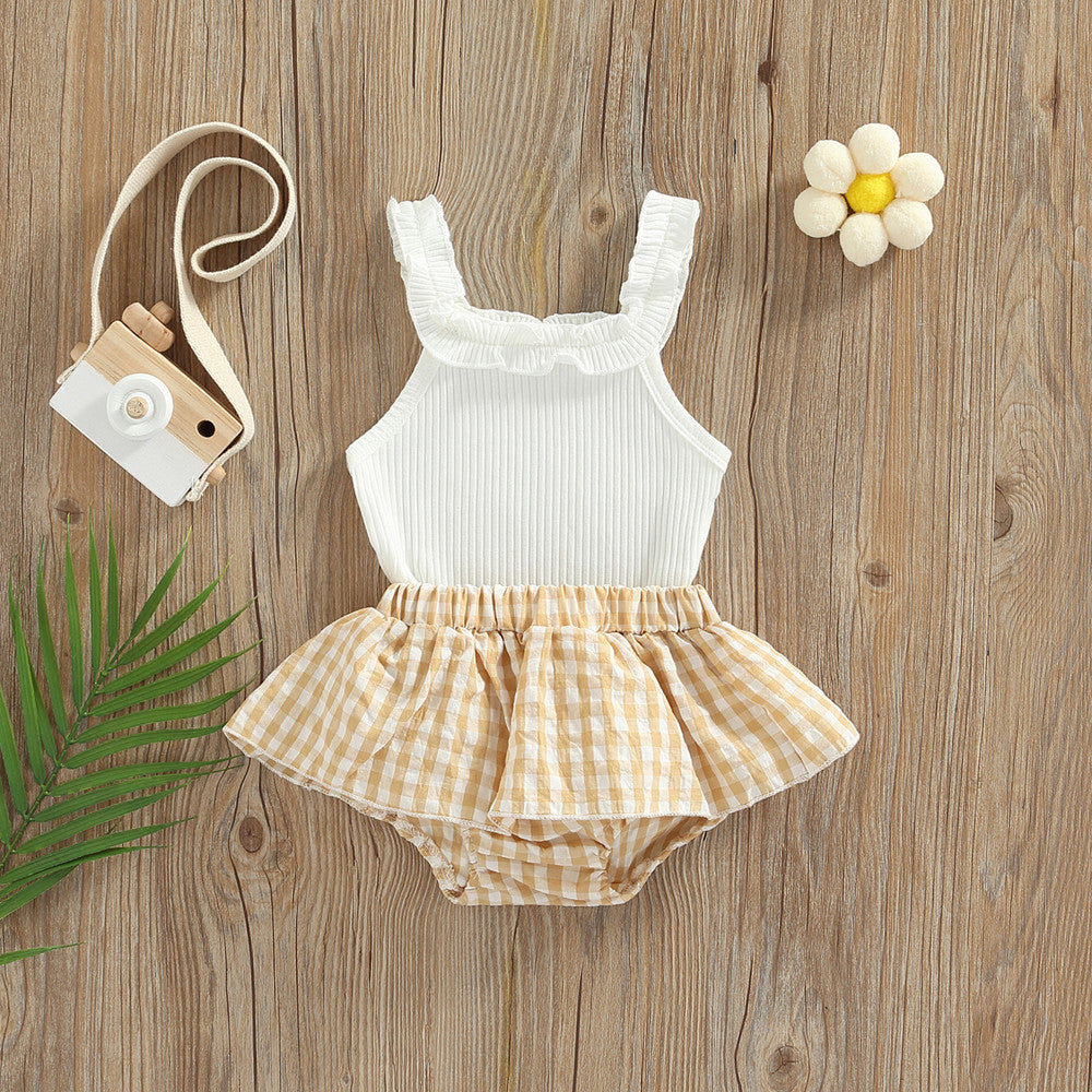 Baby Girl Summer Rompers Set